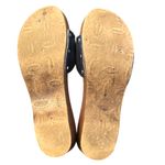 Dr. Scholl’s Original 2008 Women’s Y2K Wooden Navy Suede Clogs w/ Box – Size 9 Brown Photo 6