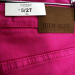 Judy Blue  Flared Denim Jeans High Waist Bootcut Garden Party Hot Pink 5/27 NWT Photo 3