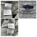 American Eagle AEO  Crew Neck Sweater Gray Marled Size Small Stripe Wool Blend Photo 1