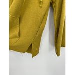 Nike  Dri-fit Sweatshirt Women XS Mustard Yellow Hoodie Cut Off Yoga Fringe Photo 7