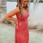 David's Bridal prom Dress Pink Photo 2