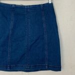 Free People women's size 10 medium denim skirt lightweight blue Anthropologie je Photo 3