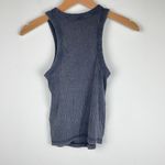 ZARA  Distressed Washed Effect Ribbed Black Tank Top - Size S Photo 5