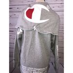 Champion Small Hoodie Sweatshirt Hooded Spell Out Zipper Hood Graphic Pullover Photo 3