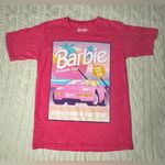 Hot Pink Acid Wash Barbie Dream Car Graphic Tee Photo 7