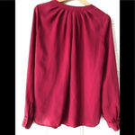 Daniel Rainn 𝅺 Red Long Sleeve Flowy Blouse Photo 1