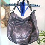 Michael Kors Collete Purse Gun Metal Metallic Shoulder Bag Photo 0