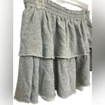 Aerie  Grey Tiered Cotton Ruffle Mini Skirt NWT Photo 2