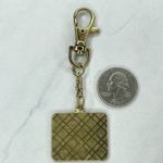 Gold Tone American Flag USA United States Clip Keychain Keyring Photo 2