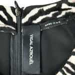 Yigal Azrouel Coral Reef Burnout Black Tan Short Sleeve Sheath Dress size 10 Photo 4