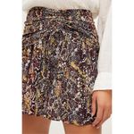 Free People  Womens Animal Print Boho Flowy Mini Skirt Brown Size 2 NWT‎ Photo 2