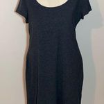H&M basic t shirt dress dark gray Large comfortable cotton knee length comfy Photo 0