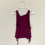 Gymshark Maroon Ribbon Cropped Tank Top Size Small Photo 2