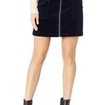 1. State navy blue corduroy Mini Skirt with zip front size 4. Photo 0
