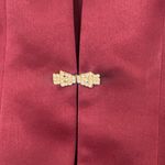 Alex Evenings  Women's Deep Red Blazer Size 4 Photo 2