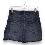 Free People Zip It Up Denim Skirt Size 26 Washed Black Mini Revolve We the Free Photo 2