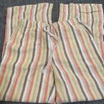 Urban Outfitters Chance Striped Linen Pull-On Wide-Leg Pant Size XS Photo 3
