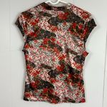 LEI Vintage Y2K Floral Babydoll Top Large Forest Fairy Japan Summer Cottagecore Red Photo 2