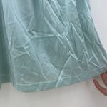 American Vintage Vassarette LARGE  70s Blue Nylon Lace Lingerie Sleep Shirt Top Photo 4