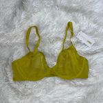 NWT Cuup X Lapointe The Plunge Mesh Chartreuse Bra size 36C Green Photo 2