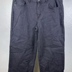 LOGO By Lori Goldstein  | Women Black Wide Leg Crop Photo 0