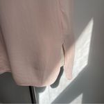 Vince  Blush Pink 100% Silk Chiffon Sleeveless Blouse Bow Neck Tie XS Extra Small Photo 2