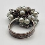 Guess Faux Pearl & Rhinestone Cluster Ring (7) Photo 5