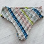 Free People Aila Blue Printed Pixie Smocked Bikini Bottom Size Small NWOT $119 Photo 1