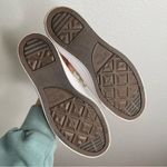 Converse  Ivory Cream Slip On Sneakers Crochet Back Size 8 Photo 2