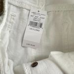 American Eagle Hi-Rise Tomgirl Denim Jeans Size 6 Long White Distressed NEW Photo 8