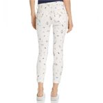 Joie  Park White Blue Pink Floral Print Skinny Pants Jeans Zipper Pockets Size 29 Photo 5