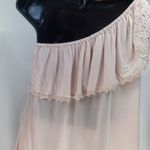Taylor & Sage  elegant Off-Shoulder Blouse in Light Pink size small Photo 2