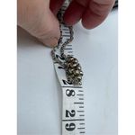 Vintage paper clip link chain with intermittent silver beaded clusters. 28” long Photo 6