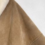 wilson's leather  Shearling Fleece Faux Fur Lined Suede Leather Coat in Tan Photo 6