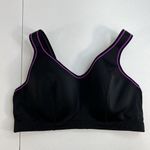 Lane Bryant Sport By Cacique 40D Sport Bra Molded Underwire  Black Wicking Photo 1