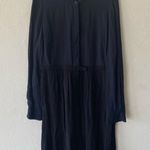 ALC Frank A.L.C. Navy blue black long sleeve shirt dress Photo 1