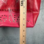 Desigual  Red Life Is Fantastic Large Tote Bag Boho Eclectic Art Pop Graffiti Y2K Photo 9