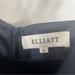 Elliatt Jacinda Asymmetrical Satin Dress in Navy Small Photo 5