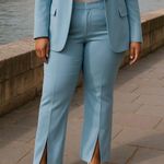 We Wore What Revolve Danielle Bernstein  high waist slit front pants Photo 1