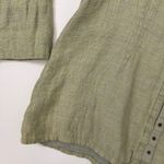 Flax  Linen Snap Front Jacket Size Medium Photo 3