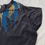 Free People  Navy Dolman Style Casual‎ Top Photo 5