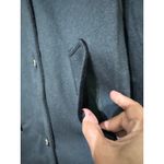 VTG John Weitz Womens Double Breasted Military Pure WoolTrench Coat Size 6 Green Photo 6