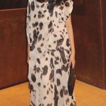 ZARA  dress voluminous maxi animal print kimono scarf layered casual boho  Photo 7