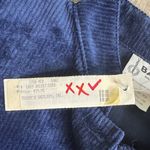 Vintage Banjo Navy Blue Western Corduroy Cropped Jacket With Shoulder Pads Size M Photo 2