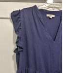 Entro  Women’s Size Large Navy Blue Lagenlook Tiered Modest Tent Cottagecore Farm Photo 2