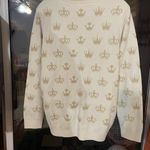 Charter Club  Cream and Gold Crown Sweater Photo 1