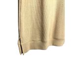 GB  Camel Tan Ribbed Tunic Sweater Dress Small Balloon Sleeves High Neck Trendy Photo 2