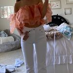 ZARA White Cropped Jeans Photo 1
