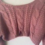 Tic Toc  mauve pink long sleeve sweater. Photo 2