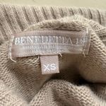 Benedetta B. Merino Wool Cashmere Turtleneck Sweater in Beige, Size XS Tan Photo 2